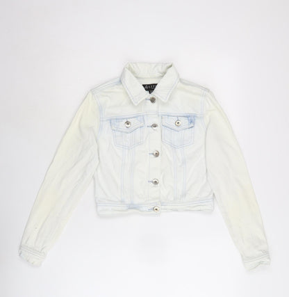 Lipsy London Womens Ivory Jacket Size S Button