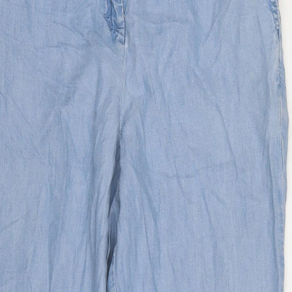 Womens UK Size 10 NEXT Regular Fit  Blue Trousers
