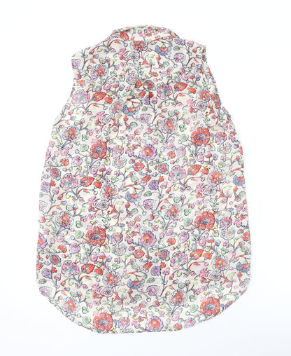 Womens UK Size 4 H&M Multicoloured Basic Blouse