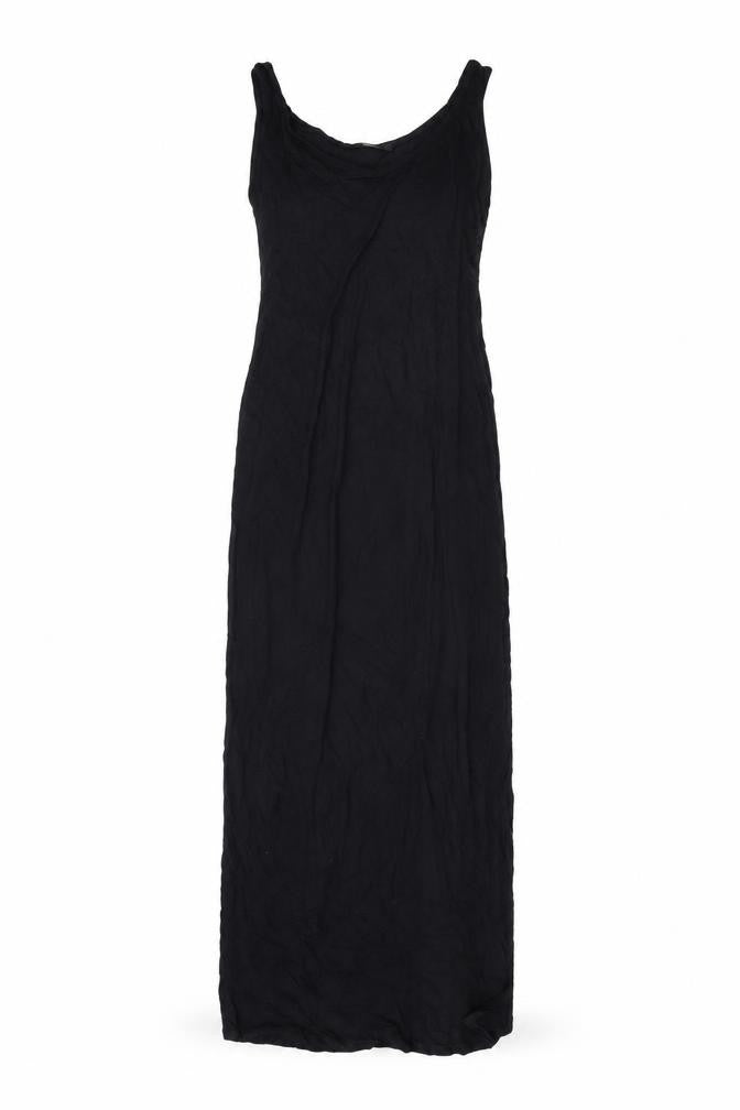 Marks and Spencer Womens Black Viscose Maxi Size 10 Scoop Neck Pullover