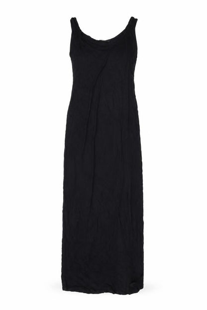 Marks and Spencer Womens Black Viscose Maxi Size 10 Scoop Neck Pullover