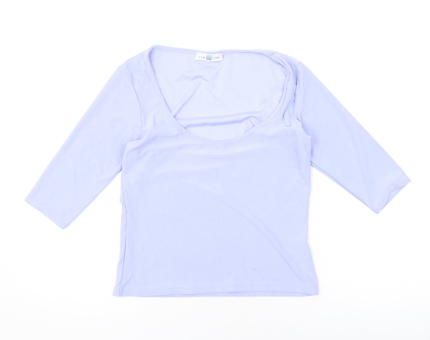 Womens UK Size 12 New Look Blue Basic Blouse