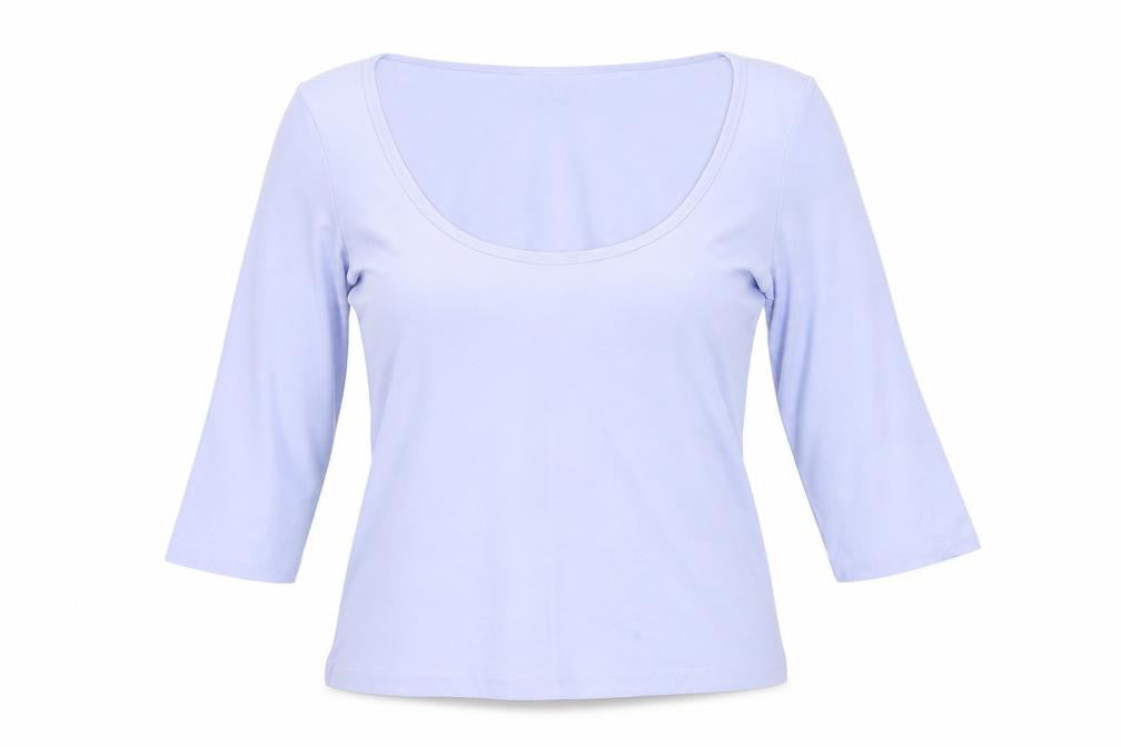 Womens UK Size 12 New Look Blue Basic Blouse
