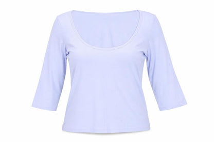 Womens UK Size 12 New Look Blue Basic Blouse