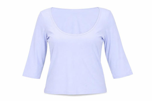 Womens UK Size 12 New Look Blue Basic Blouse