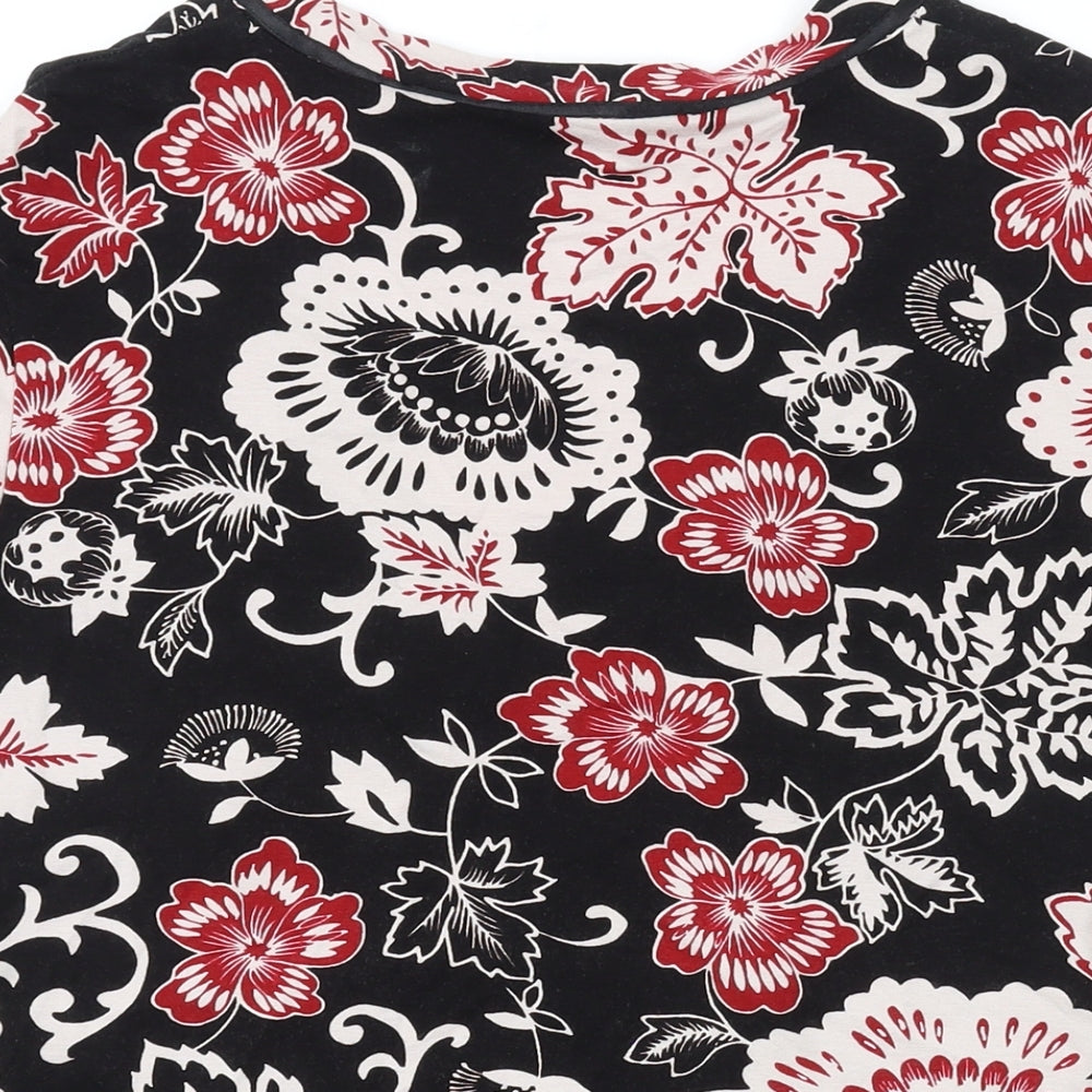 Womens UK Size 14 Marks and Spencer Black Basic T-Shirt