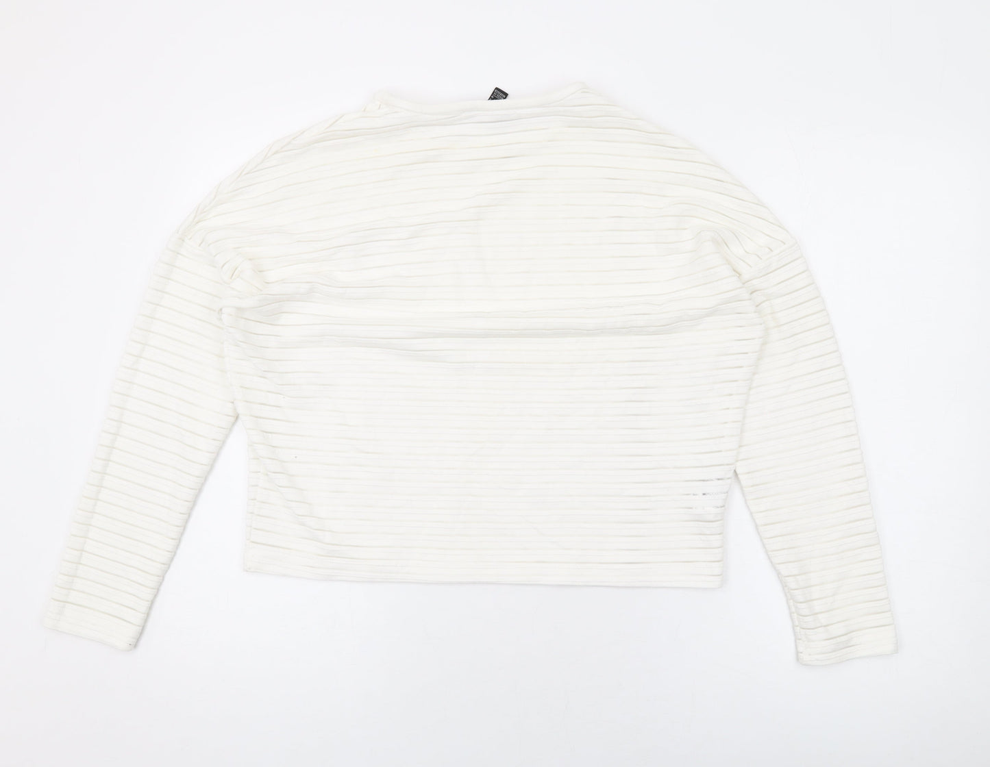 Womens UK Size M Mango White Basic Blouse