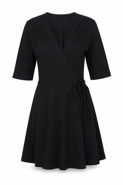 ASOS Womens Black Viscose A-Line Size 10 V-Neck Pullover