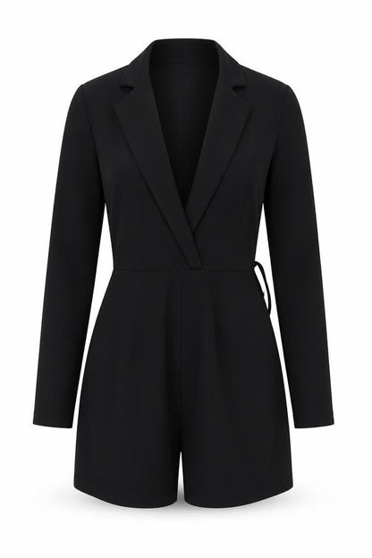 Womens UK Size 8 ASOS One-Piece Black Playsuit