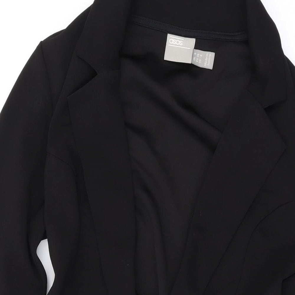 Womens UK Size 8 ASOS One-Piece Black Playsuit