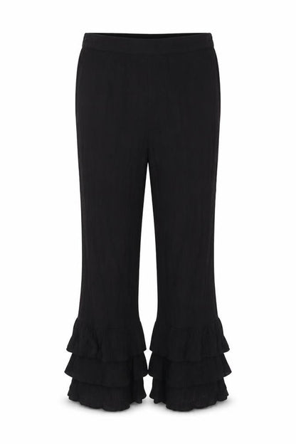 Womens UK Size 10 River Island Regular Fit  Black Trousers