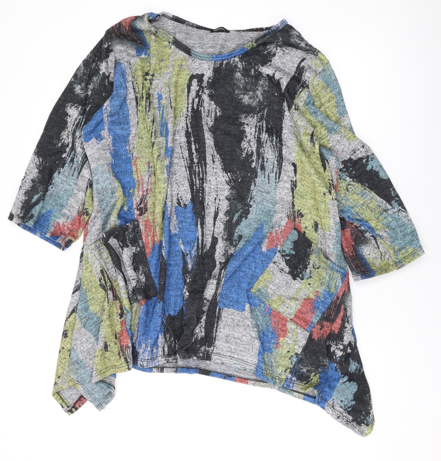 Womens UK Size L Roman Multicoloured Pullover Jumper