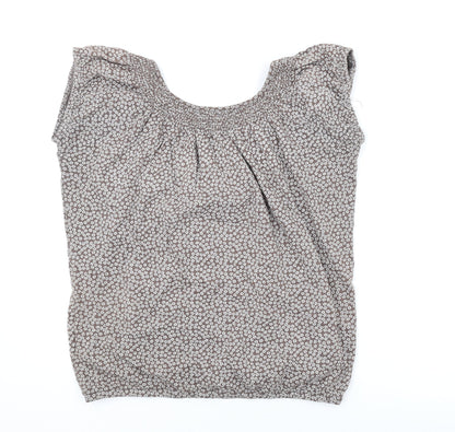 Womens UK Size 16 New Look Brown Basic T-Shirt