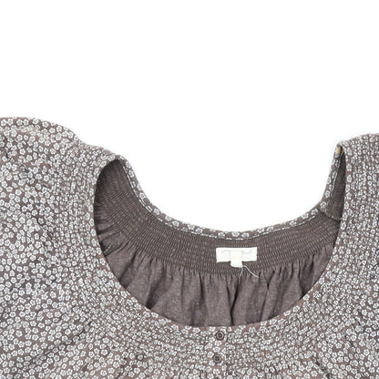Womens UK Size 16 New Look Brown Basic T-Shirt