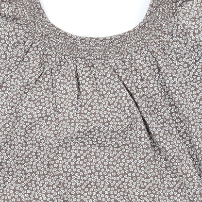 Womens UK Size 16 New Look Brown Basic T-Shirt