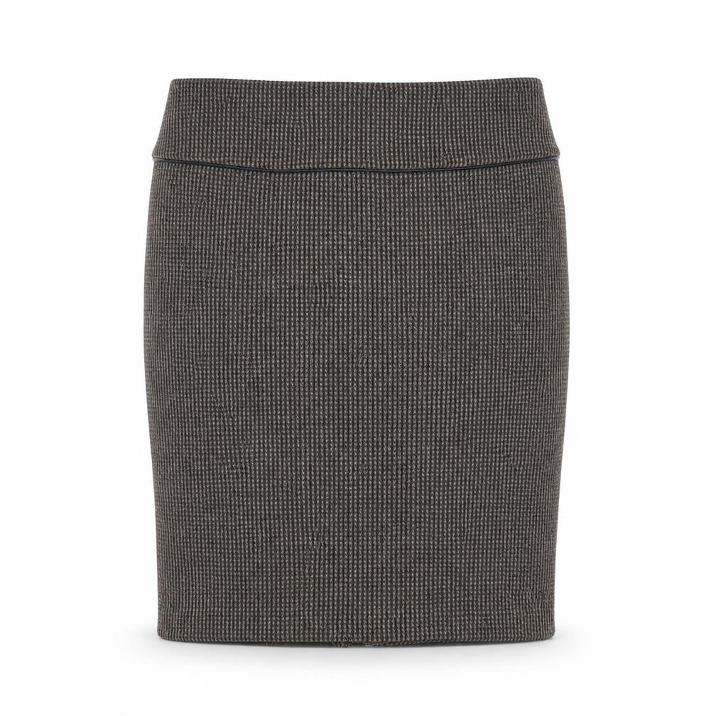 Zara Womens Brown Polyester Straight & Pencil Skirt Size XL Zip