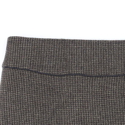 Zara Womens Brown Polyester Straight & Pencil Skirt Size XL Zip
