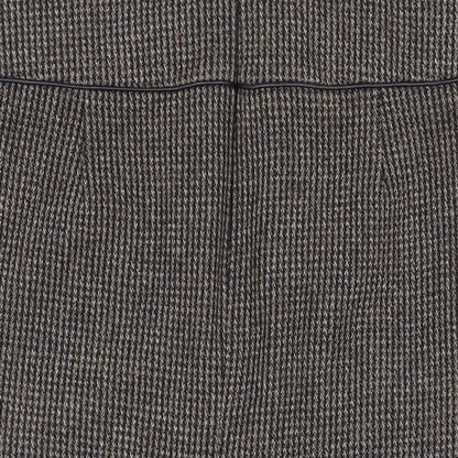 Zara Womens Brown Polyester Straight & Pencil Skirt Size XL Zip