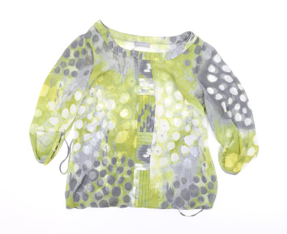 Womens UK Size 10 Marks and Spencer Green Basic Blouse