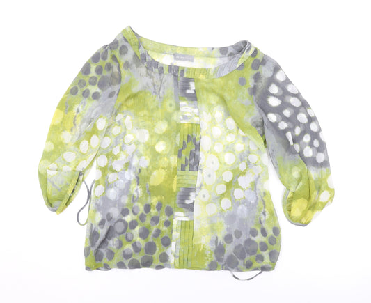 Womens UK Size 10 Marks and Spencer Green Basic Blouse