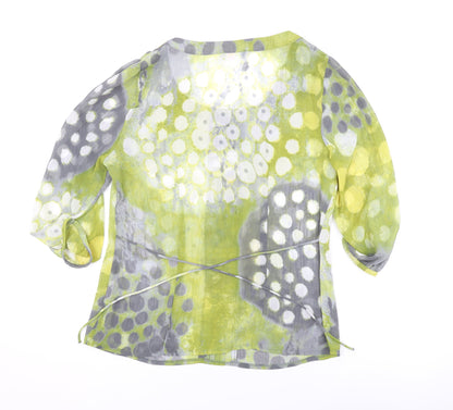Womens UK Size 10 Marks and Spencer Green Basic Blouse