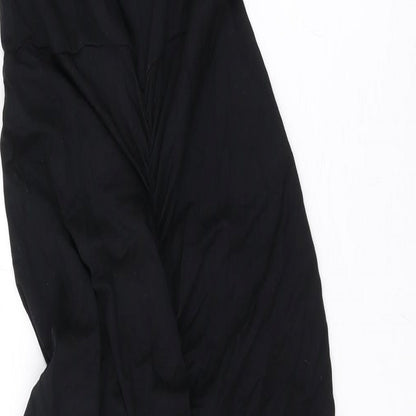 ASOS Womens Black Viscose Bodycon Size 10 Scoop Neck Pullover