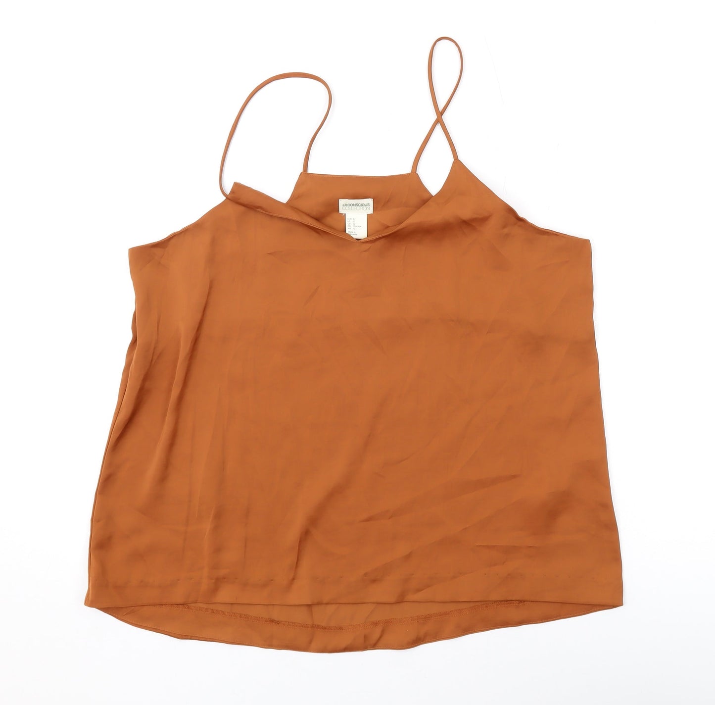Womens UK Size 14 H&M Brown Camisole Tank