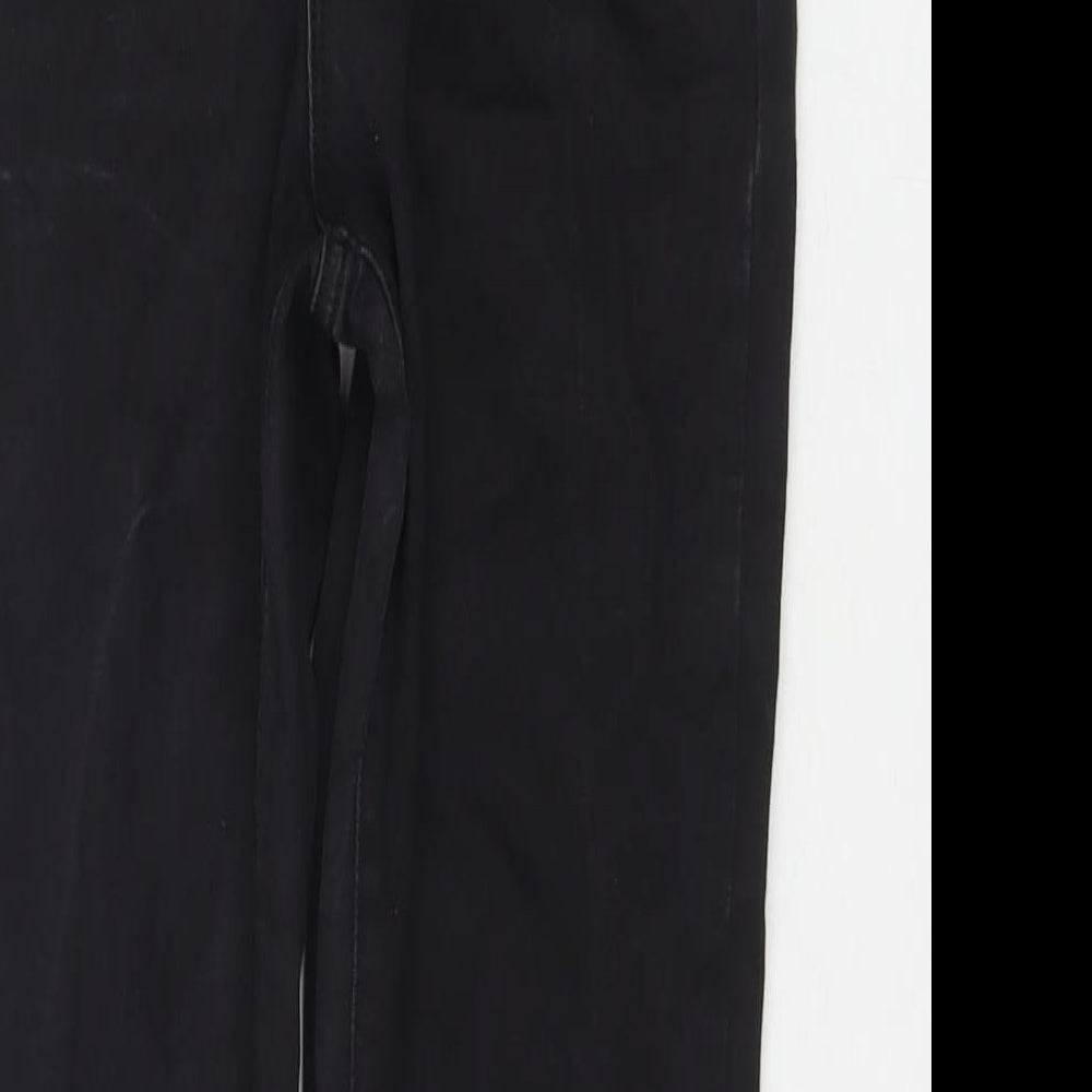 Denim & Co. Womens Black Cotton Skinny Jeans Size 10 L26 in Regular Zip