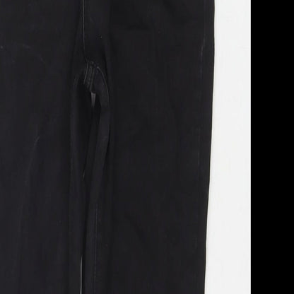 Denim & Co. Womens Black Cotton Skinny Jeans Size 10 L26 in Regular Zip