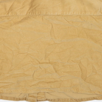Womens UK Size 10 ASOS Beige Cropped Button-Up