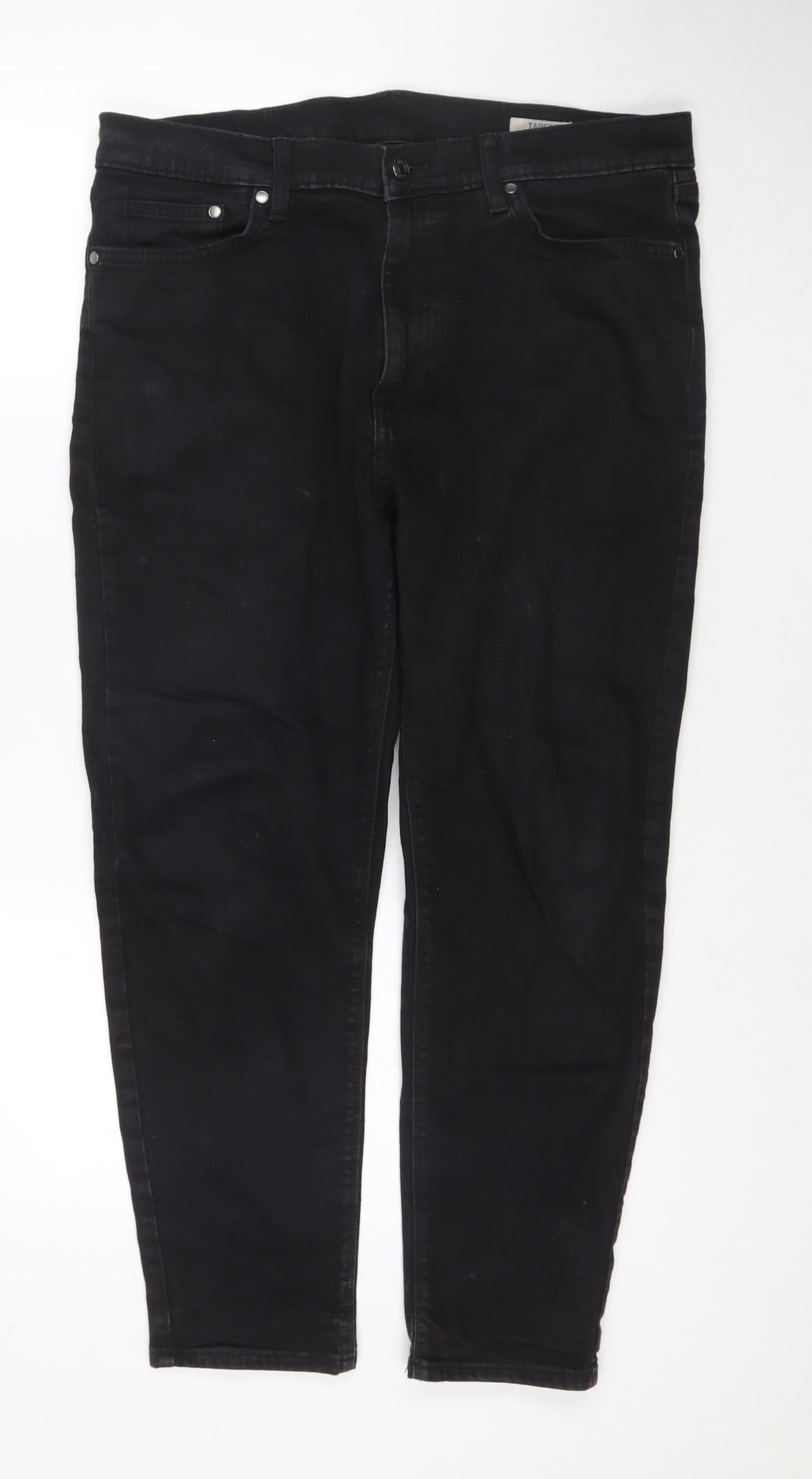 Womens UK Size 36 in Marks and Spencer Regular Fit Tapered Black Jeans