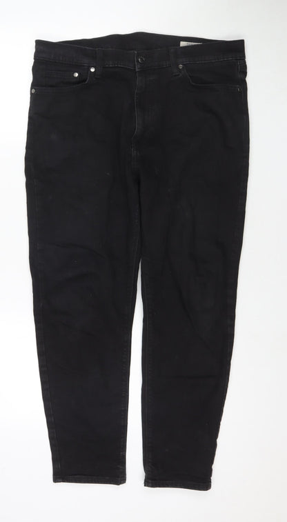 Womens UK Size 36 in Marks and Spencer Regular Fit Tapered Black Jeans