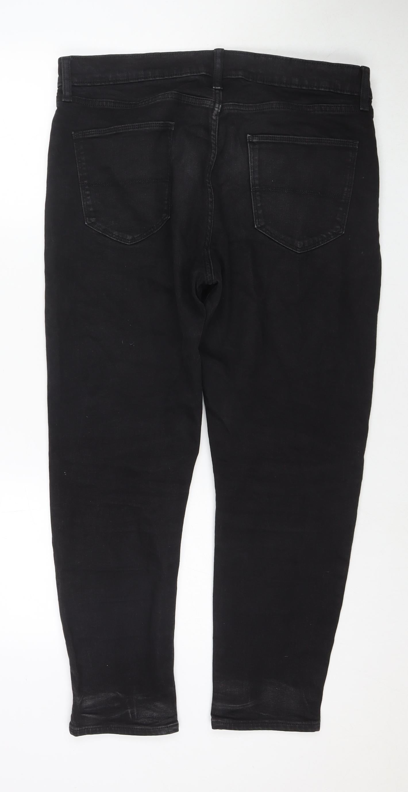 Womens UK Size 36 in Marks and Spencer Regular Fit Tapered Black Jeans