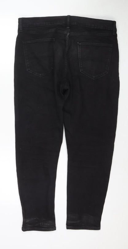 Womens UK Size 36 in Marks and Spencer Regular Fit Tapered Black Jeans