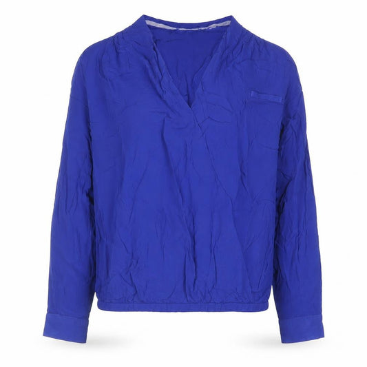 Womens UK Size 10 La Redoute Blue Basic Blouse