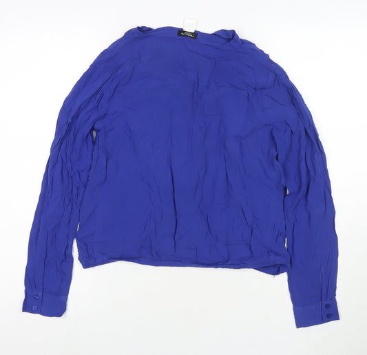 Womens UK Size 10 La Redoute Blue Basic Blouse