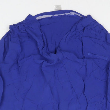 Womens UK Size 10 La Redoute Blue Basic Blouse