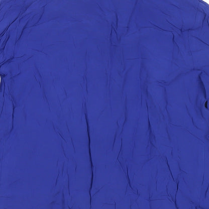 Womens UK Size 10 La Redoute Blue Basic Blouse