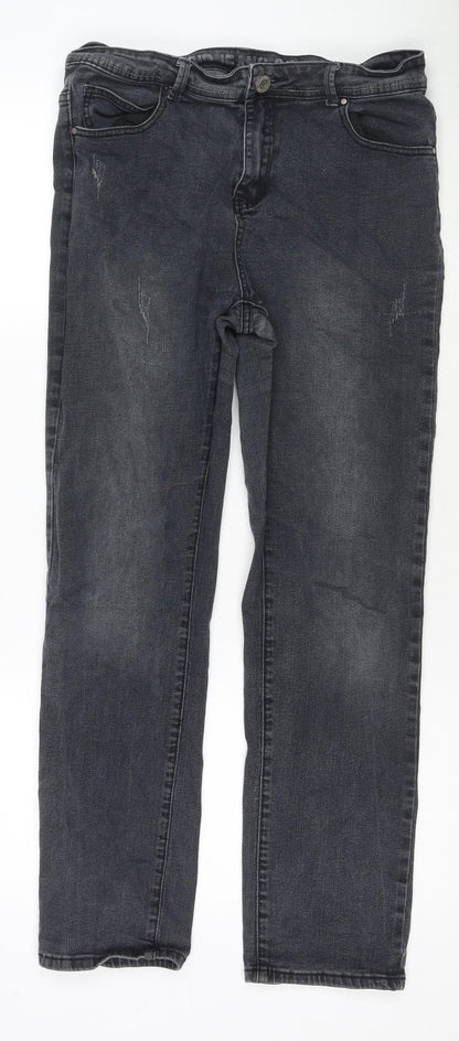Voir Jeans Womens Black Cotton Skinny Jeans Size 32 in L27 in Regular Zip