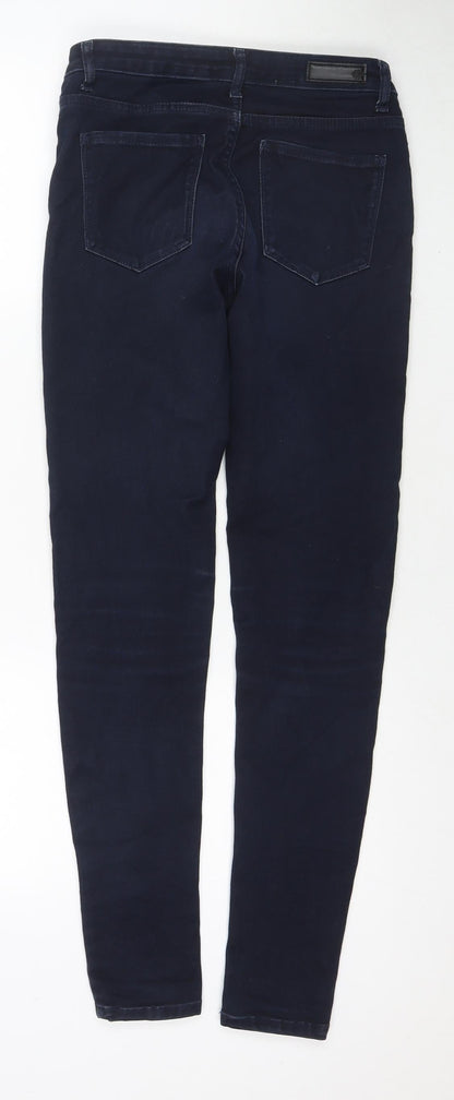 Womens UK Size S Pieces Regular Fit Skinny Black Jeans