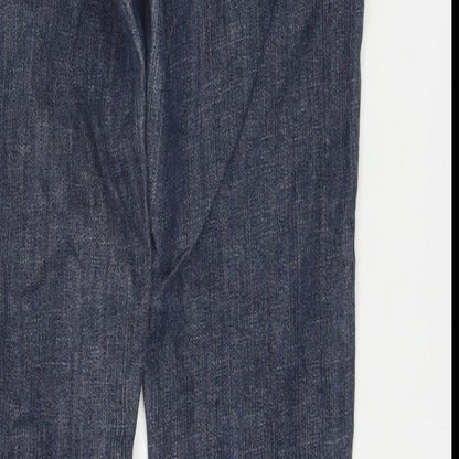 River Island Womens Blue Cotton Skinny Jeans Size 10 L30 in Regular Zip