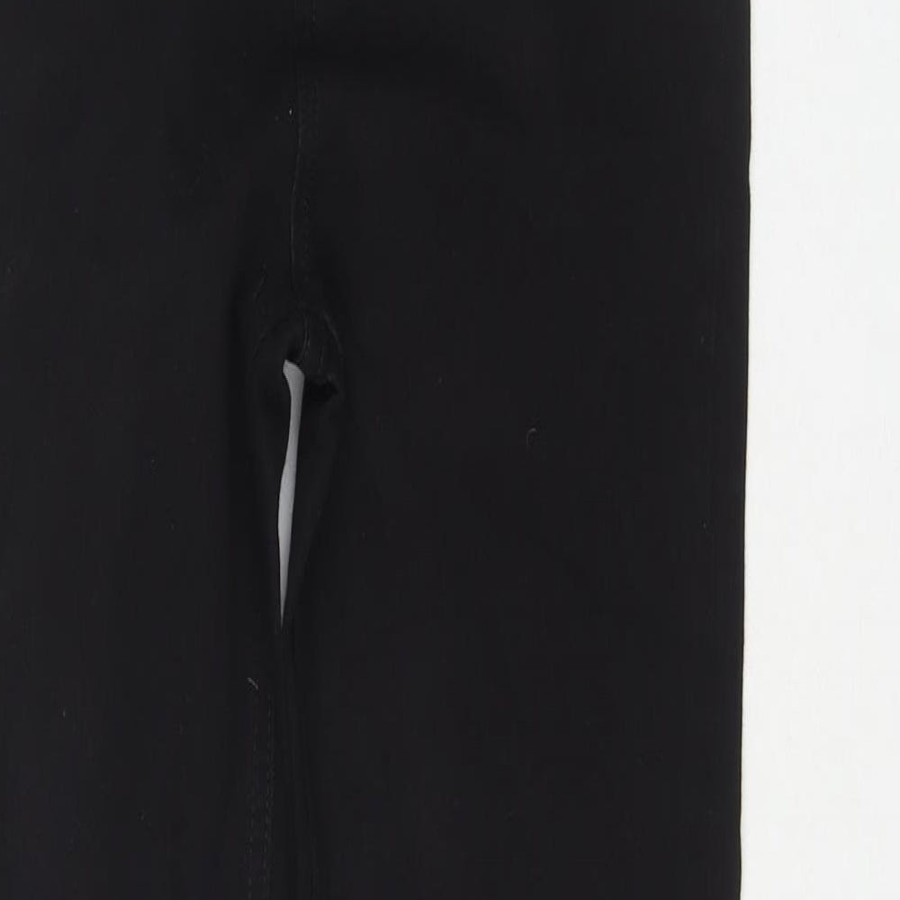 Marks and Spencer Womens Black Cotton Skinny Jeans Size 8 L28 in Regular Zip