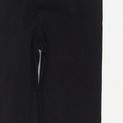 Marks and Spencer Womens Black Cotton Skinny Jeans Size 8 L28 in Regular Zip