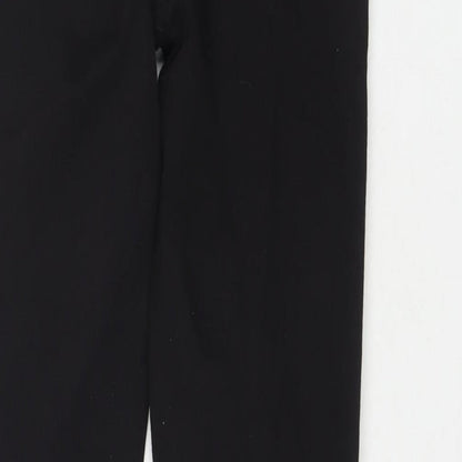 Marks and Spencer Womens Black Cotton Skinny Jeans Size 8 L28 in Regular Zip