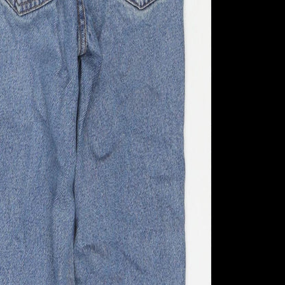 Quality Gurantee Girls Blue Cotton Straight Jeans Size 5-6 Years Regular Zip