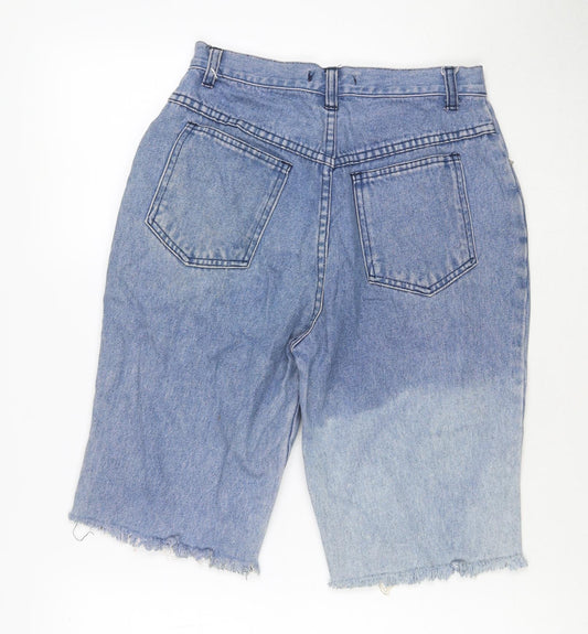 Jeffrey Rogers Mens Blue Cotton Bermuda Shorts Size M L11 in Regular Zip