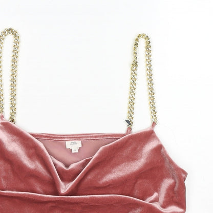 Womens UK Size 12 River Island Pink Camisole Tank
