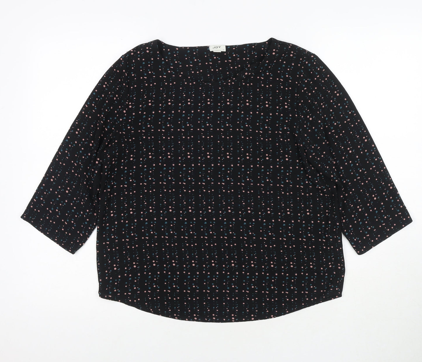 Womens UK Size 10 JDY Black Basic Blouse