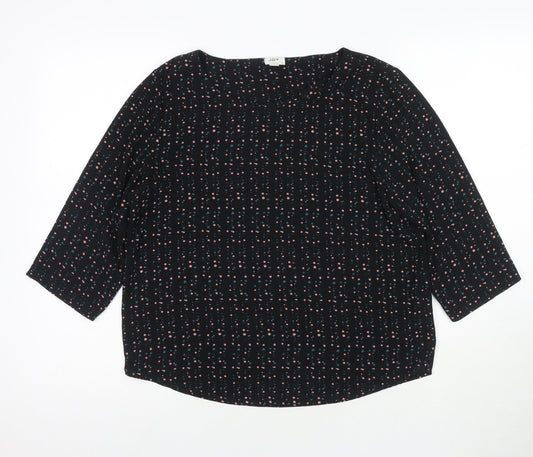 Womens UK Size 10 JDY Black Basic Blouse
