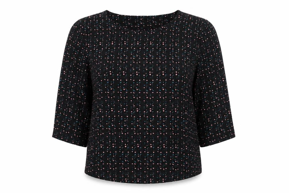 Womens UK Size 10 JDY Black Basic Blouse